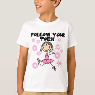 Camisetas e Presentes de Bailarina Siga Seus Dedos