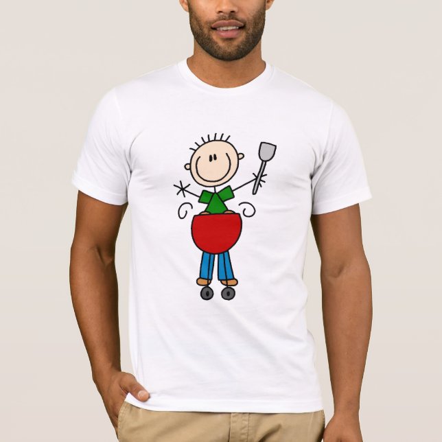 Camisetas e presentes de boneco grelhando (Frente)