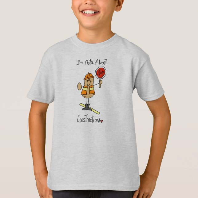 Camisetas e Presentes de Construção Nuts About (Frente)