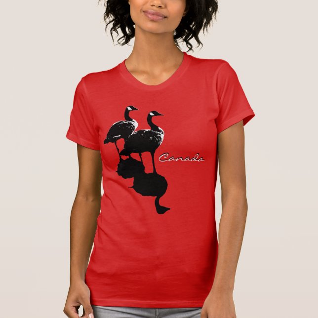 Camisetas e presentes de ganso, mulheres do Canadá (Frente)