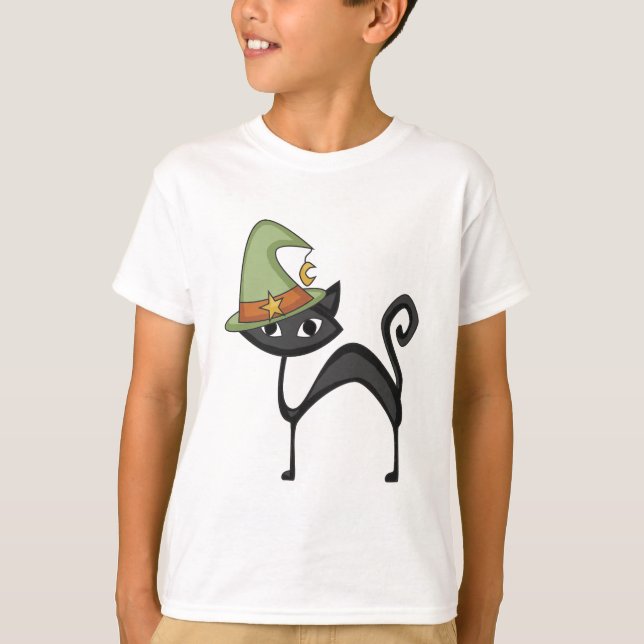 Camisetas e presentes de gato do Halloween (Frente)