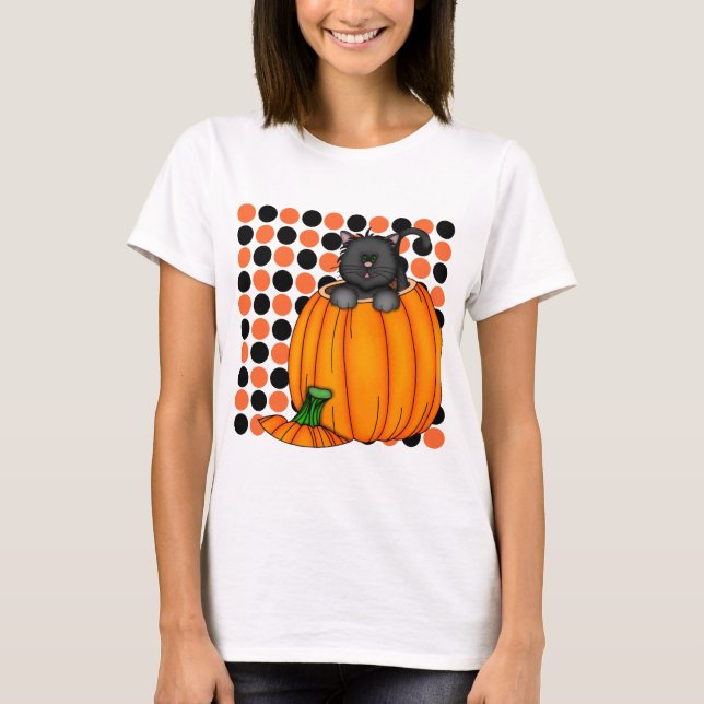 Camisetas e presentes de gato do Halloween (Frente)