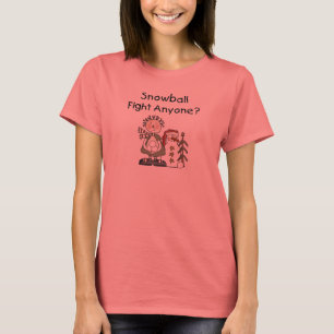 Camisetas e presentes de luta de bola de neve
