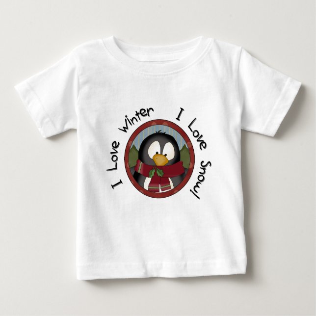 Camisetas e presentes de Natal de Pinguim (Frente)