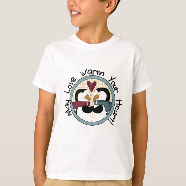Camisetas e presentes de Natal de Pinguin Love (Frente)