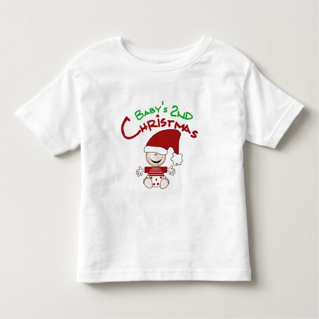 Camisetas e presentes de Natal de segundo bebê (Frente)
