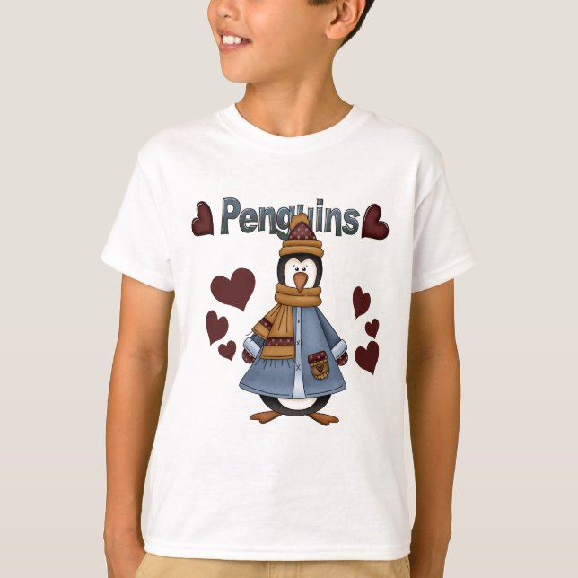 Camisetas e presentes de pinguim de inverno (Frente)