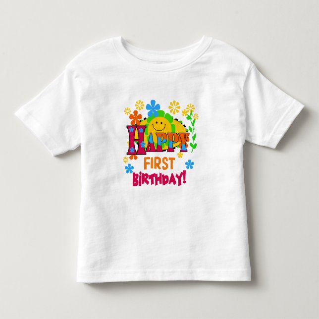 Camisetas e presentes de primeiro aniversário aleg (Frente)