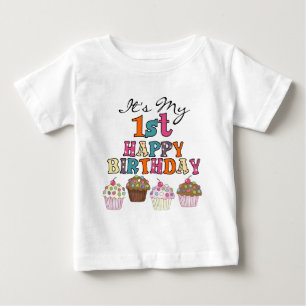 Camisetas e presentes de primeiros aniversarios de