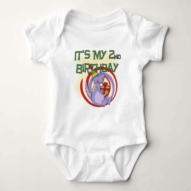 Camisetas e presentes de segundo aniversário de di (Frente)