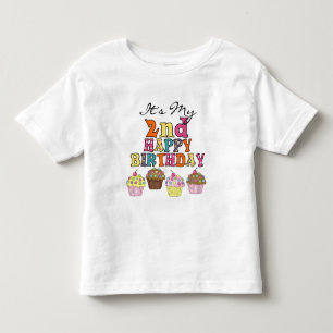 Camisetas e presentes de segundos aniversários de 