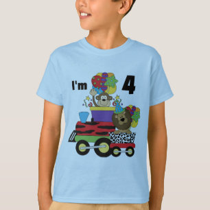 Camisetas e presentes do 4º aniversário do comboio