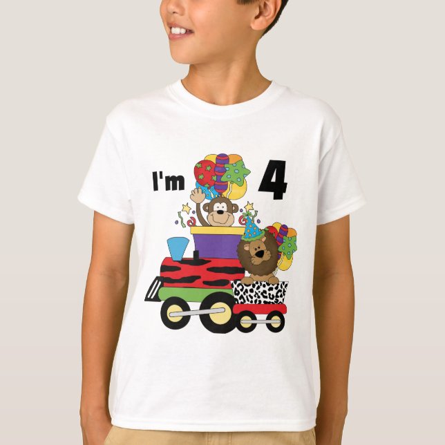 Camisetas e presentes do 4º aniversário do comboio (Frente)