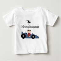 Camisetas e presentes do carro de corrida azul
