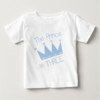 Camisetas e presentes do Príncipe Coroa aniversári