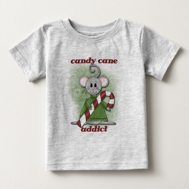 Camisetas e presentes do viciado em doces canas (Frente)