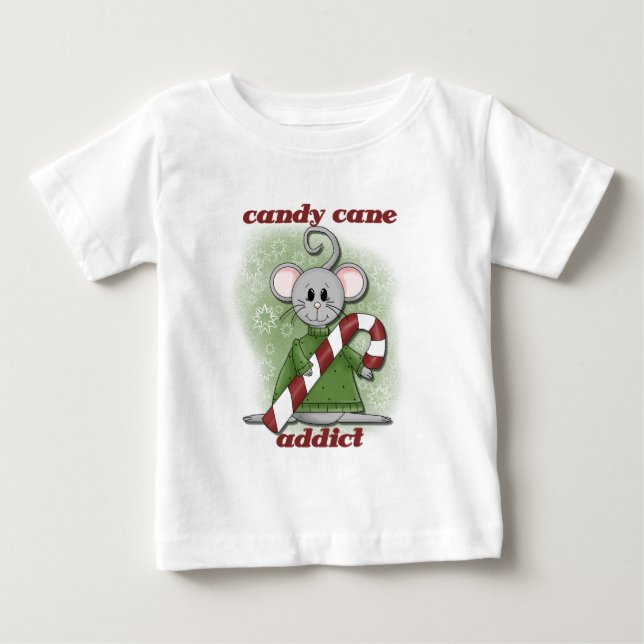 Camisetas e presentes do viciado em doces canas (Frente)