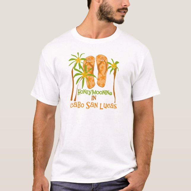 Camisetas e presentes em Honeymoon Cabo San Lucas (Frente)