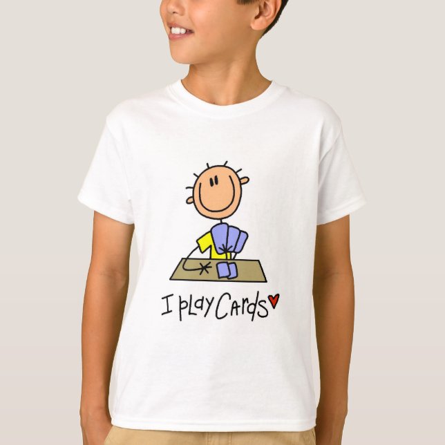 Camisetas e Presentes Eu Jogo Cartas (Frente)