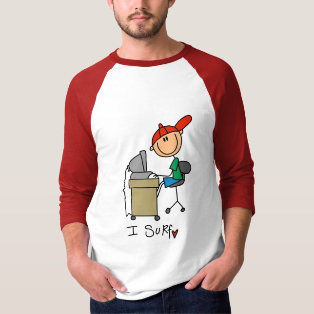 Camisetas e Presentes Eu Surfo Na Web (Frente)