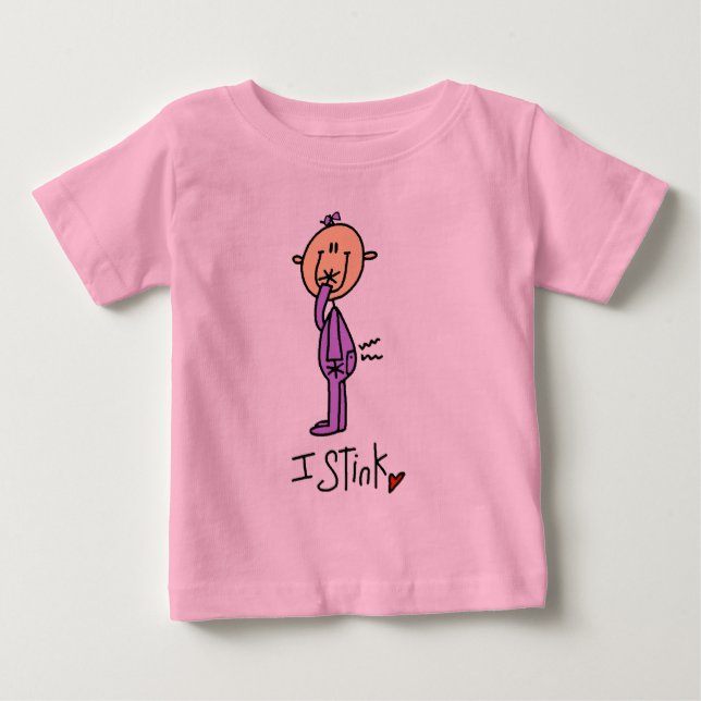 Camisetas e Presentes para Bebê Menina Eu Apesto (Frente)