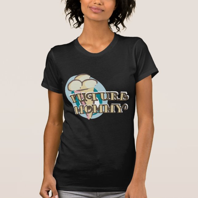 Camisetas e presentes para futuras Mamães do sorve (Frente)