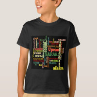 Camisetas e t-shirts de colagem de idiomas Viagem 