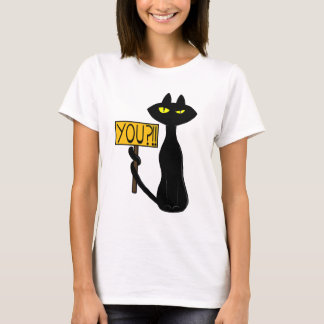 Camisetas engraçadas Bad Boogie -O Gato- "Você?!!"