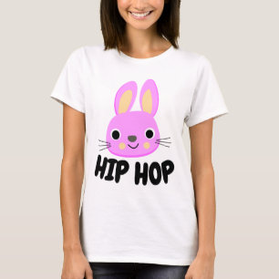 Camisetas engraçadas, coelho de HIP HOP