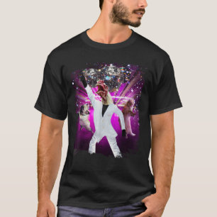 Camisetas engraçadas de dança de galinha de Disco