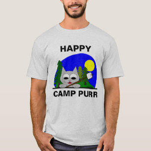 Camisetas engraçadas de Gato de Camp Purper