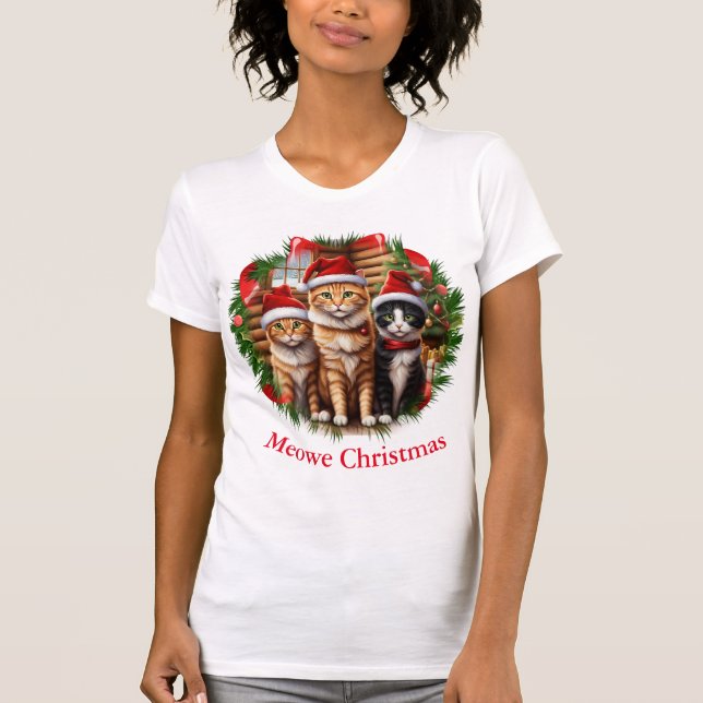 Camisetas engraçadas de gatos (Frente)