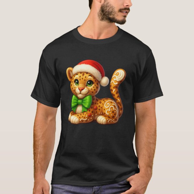 Camisetas engraçadas de Natal de Gingerbread Man T (Frente)