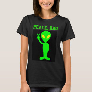 CAMISETAS ENGRAÇADAS DE PAZ ALIENÍGENA