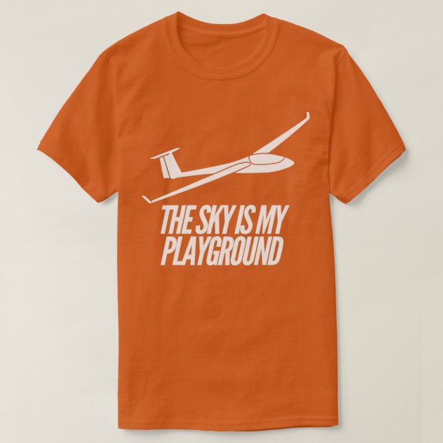 Camisetas engraçadas de planadores de planadores d (Frente do Design)