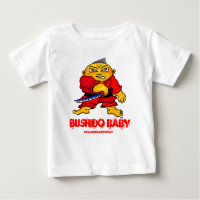 Camisetas engraçadas do bebê de Bushido