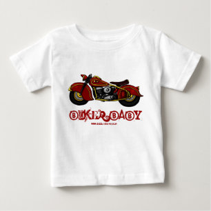 Camisetas engraçadas do bebê do motociclista