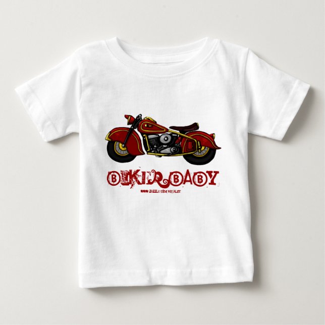 Camisetas engraçadas do bebê do motociclista (Frente)