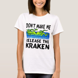 Camisetas engraçadas Kraken