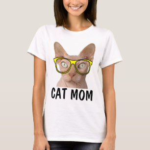 Camisetas engraçadas MOM CAT SPHYNX