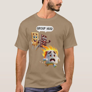 Camisetas engraçadas para homens Smores Camping To