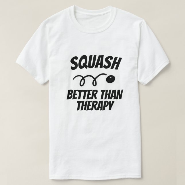 Camisetas engraçadas para jogadores de squash ou t (Frente do Design)