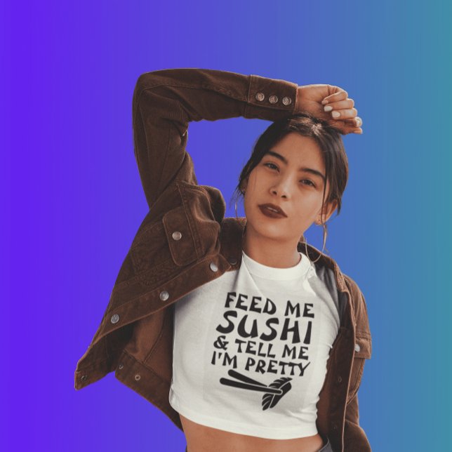 Camisetas engraçadas para senhoras, alimentem-me S (Criador carregado)