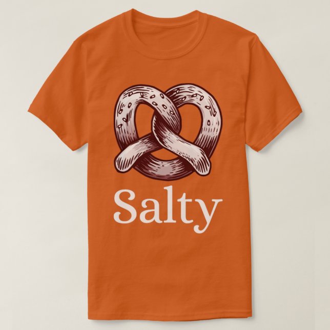 Camisetas engraçadas salgadas (Frente do Design)