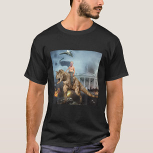 Camisetas engraçadas Trump Dino RIder