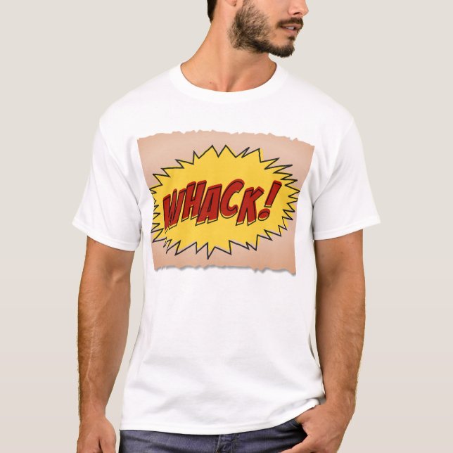 Camisetas engraçadas, Whack! (Frente)