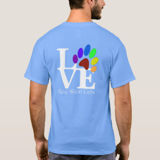 Camisetas Escuras LOVE Key West Cats