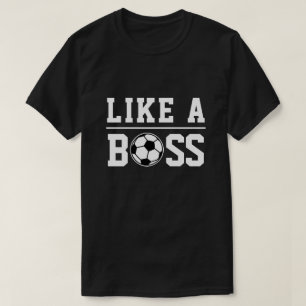 Camisetas esportivas de futebol "Play like a Boss"