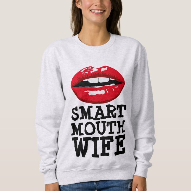 CAMISETAS ESPOSA BOCA INTELIGENTE (Frente)