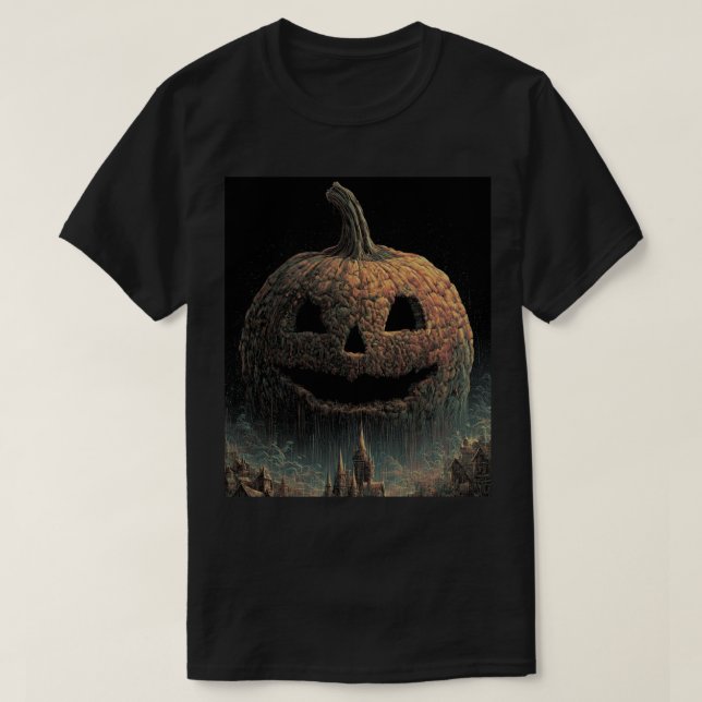 Camisetas Estampadas de Halloween – Assustadoras,  (Frente do Design)